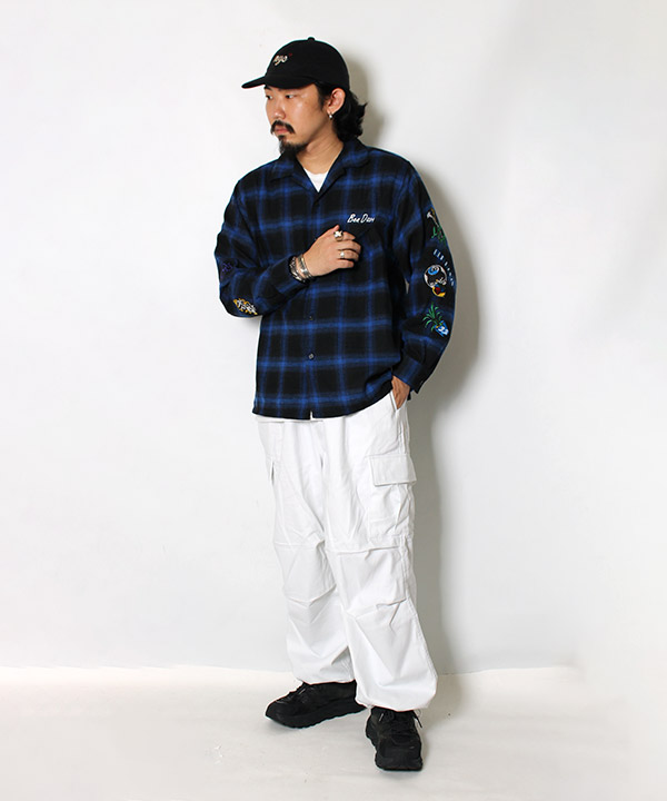 SNOW WORKERS PANTS (CARGO) -WHITE-