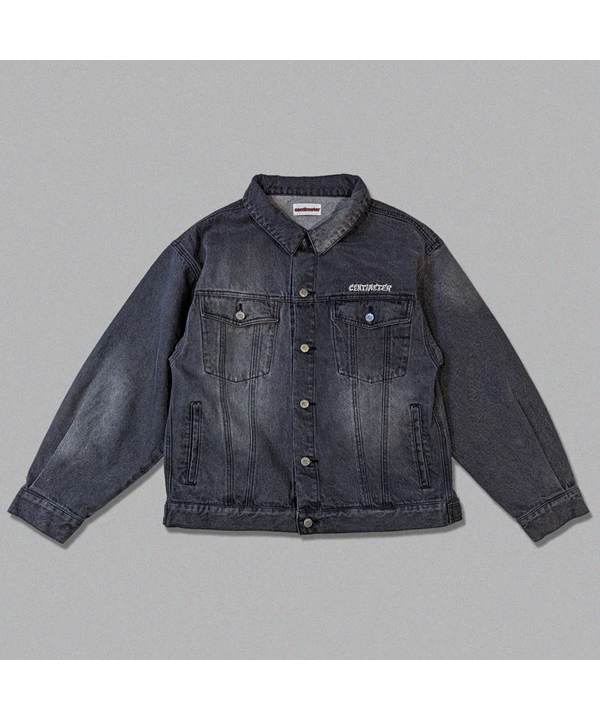 Vintage Denim Jacket -3.COLOR-(ブラック)