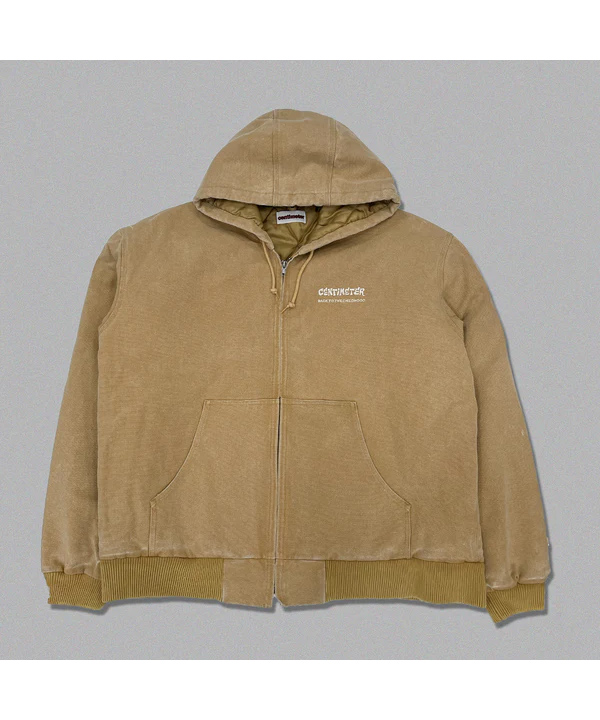 Vintage like duck hooded jacket -3.COLOR-(キャメル)