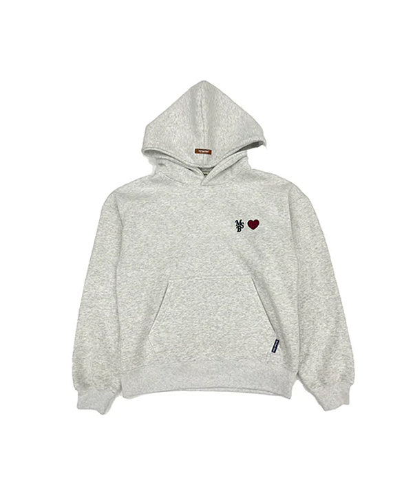 heart patch logo hoodie -4.COLOR-(グレー)