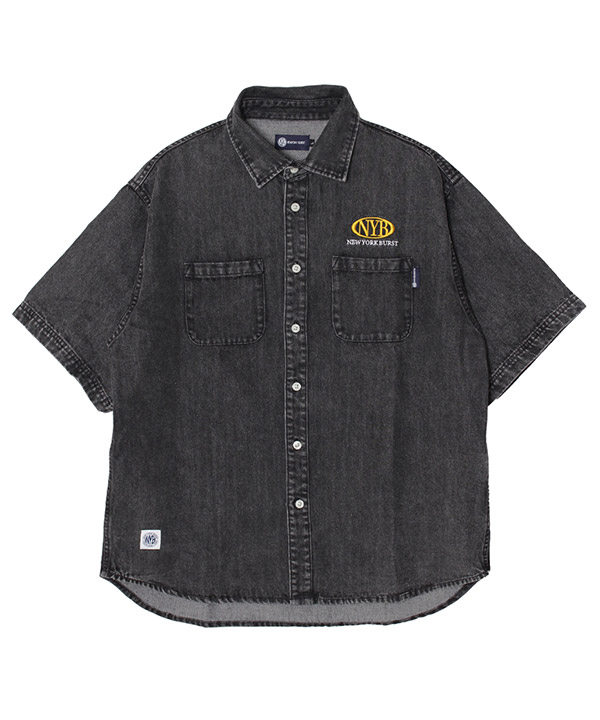 NYB OVAL S/S SHIRT -2.COLOR-(ブラック)