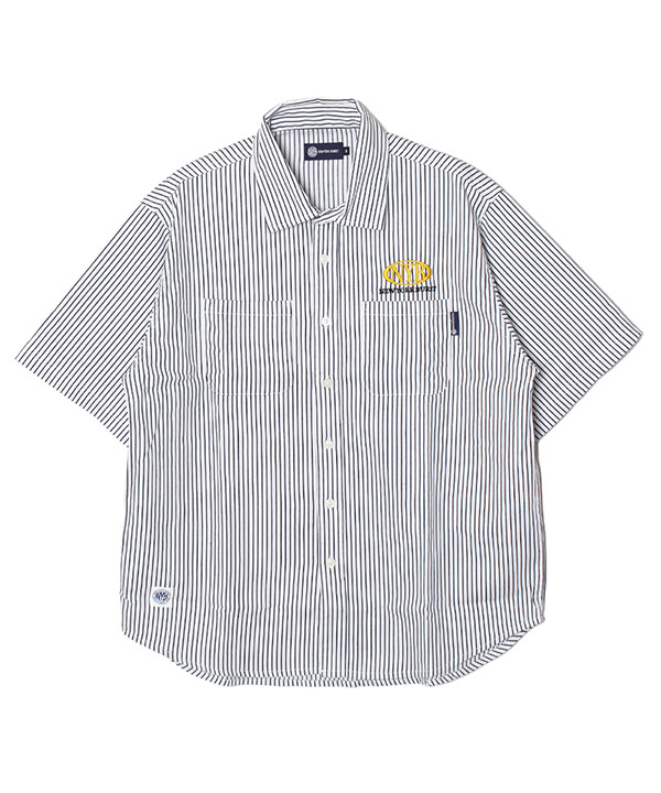 NYB OVAL S/S SHIRT -2.COLOR-(ヒッコリー)