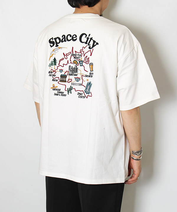 ATELANE(アテレーン)/ MAP S/S TEE -WHITE- | Blue in Green ONLINE STORE