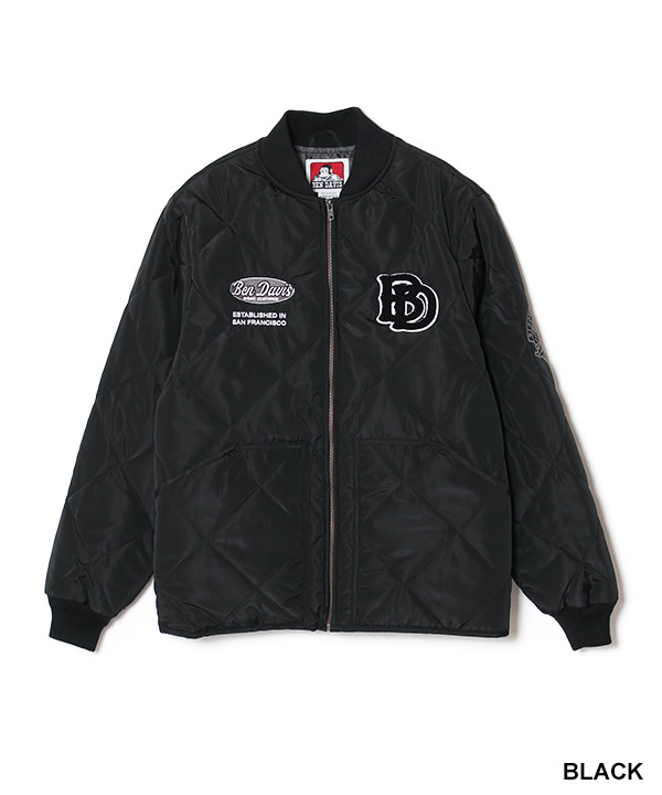 BEN DAVIS(ベンデイビス)/ LETTERED QUILT JACKET -3.COLOR- | Blue in