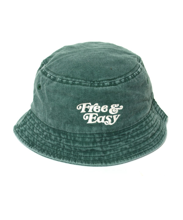 DON'T TRIP WASHED BUCKET HAT -GREEN-
