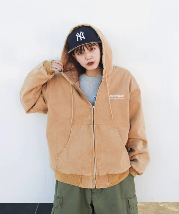 CENTIMETER(センチメーター)/ Vintage like duck hooded jacket