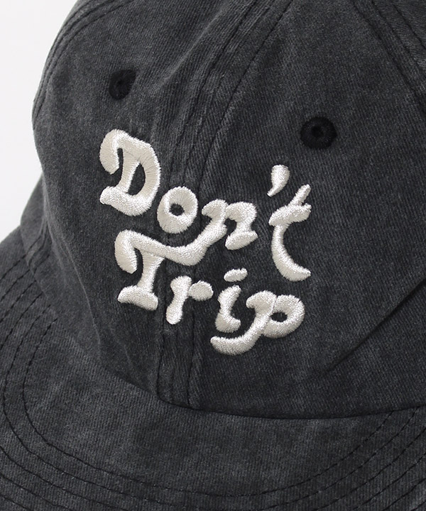 Free&Easy(フリーアンドイージー)/ DON'T TRIP WASHED HAT -BLACK 