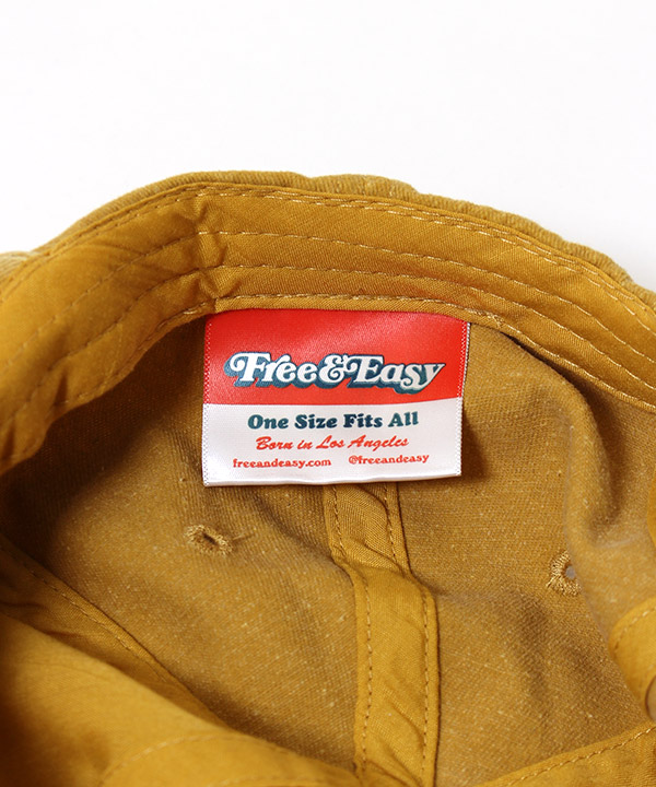 FREE&EASY WASHED HAT -MUSTARD-