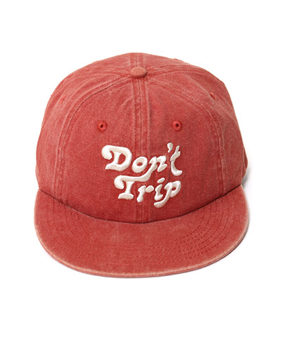 DON'T TRIP WASHED HAT -RED-