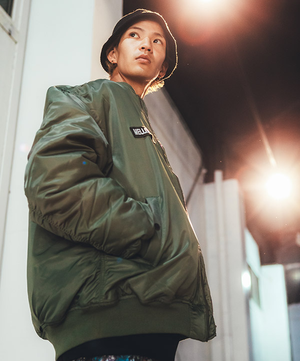 MELLOW(メロー)/ MELLOW MA-1 JACKET -OLIVE- | Blue in Green ONLINE 
