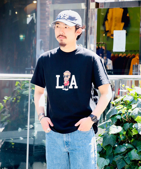 MELLOW(メロー)/ L.A. MARVIE TEE -BLACK- | Blue in Green ONLINE STORE