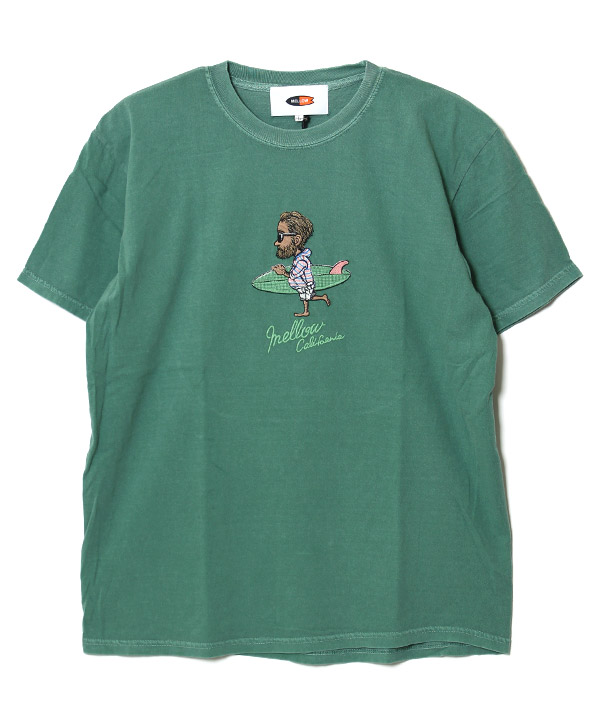 MELLOW(メロー)/ Mr.Marvie PIGMENT TEE -GREEN- | Blue in Green ...