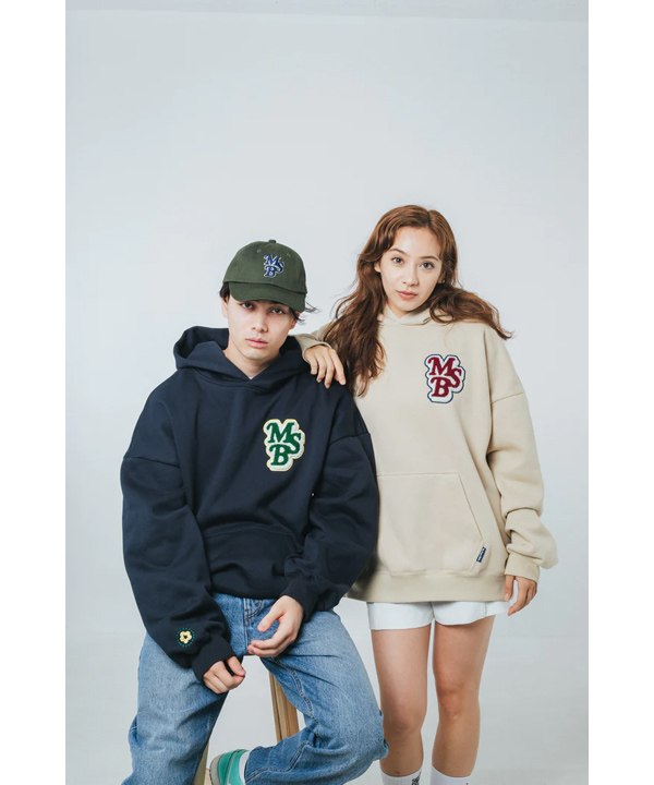 My Sugar Babe/MSB(マイシュガーベイブ)/ MSB Wappen hoodie -BEIGE