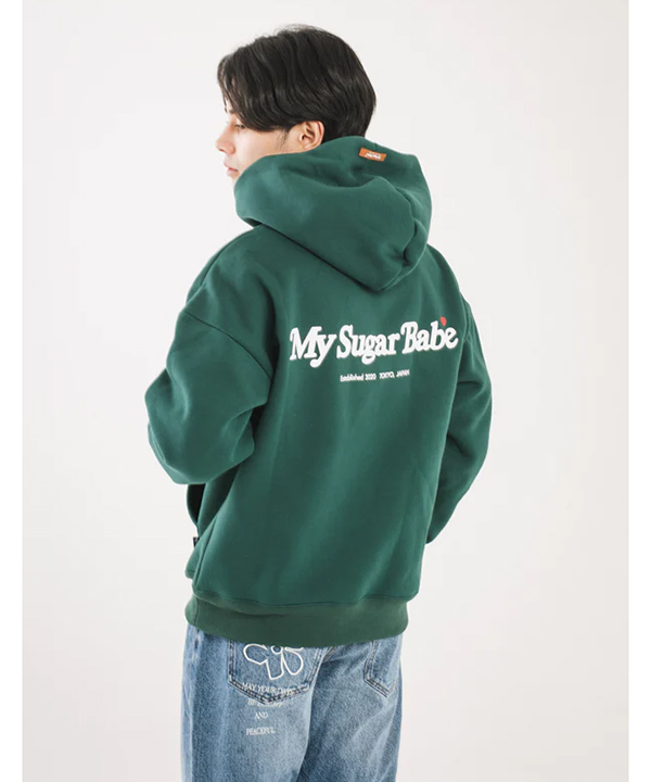 My Sugar Babe/MSB(マイシュガーベイブ)/ heart patch logo hoodie -4 ...