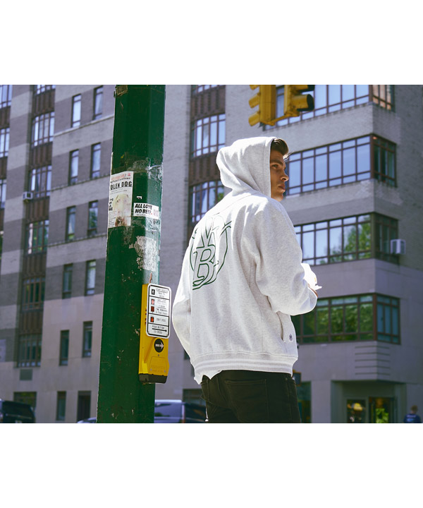 N.Y.B./NEW YORK BURST(ニューヨークバースト)/ OG SNAP SWEAT HOODIE