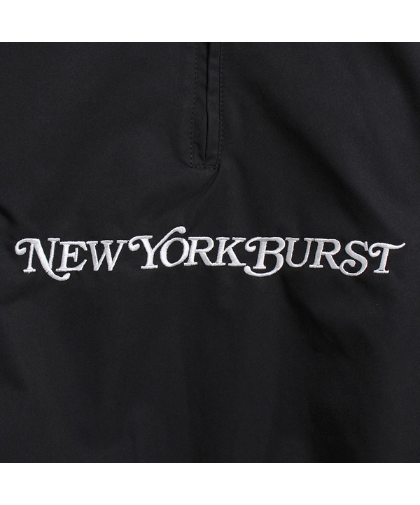 N.Y.B./NEW YORK BURST(ニューヨークバースト)/ HALF ZIP NYLON -BLACK