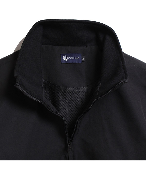 N.Y.B./NEW YORK BURST(ニューヨークバースト)/ HALF ZIP NYLON -BLACK 