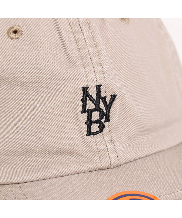 NYB MINI LOGO CAP -BEIGE2(BLACK)-