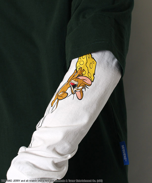 SEQUENZ(シークエンズ)/ TOM and JERRY STAFF FAKE LAYERD L/S TEE -3 