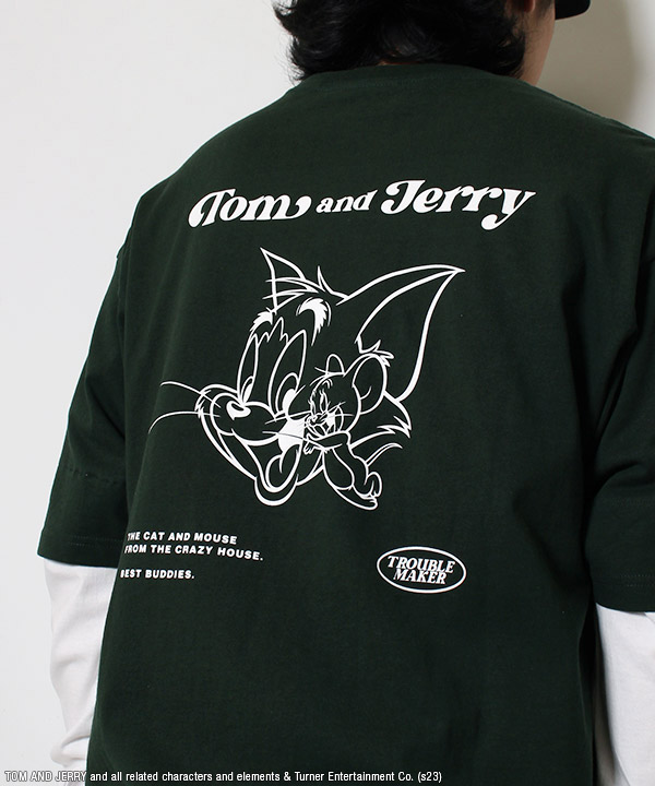 SEQUENZ(シークエンズ)/ TOM and JERRY STAFF FAKE LAYERD L/S TEE -3 