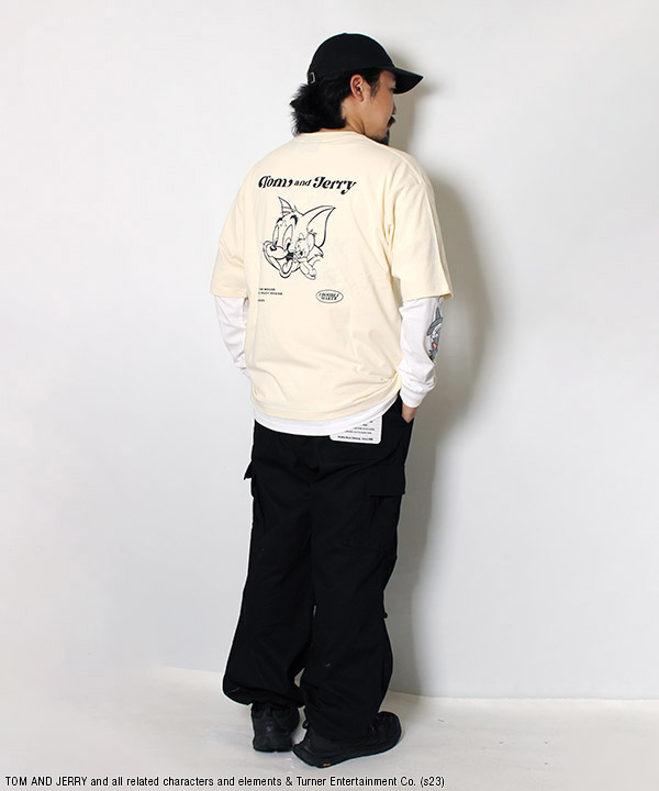 TOM and JERRY STAFF FAKE LAYERD L/S TEE -3.COLOR-