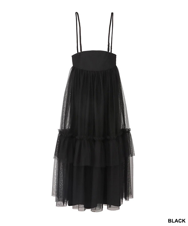 2WAY TULLE TIERED SKIRT -3.COLOR-
