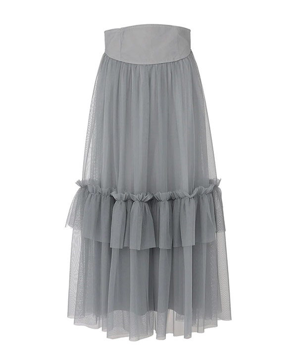 2WAY TULLE TIERED SKIRT -3.COLOR-