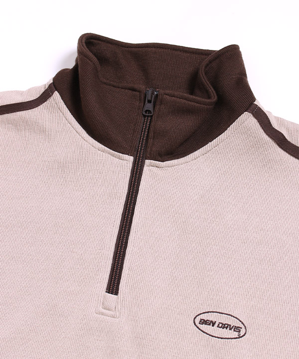 KNIT&SEWN TRAINING ZIP TOP