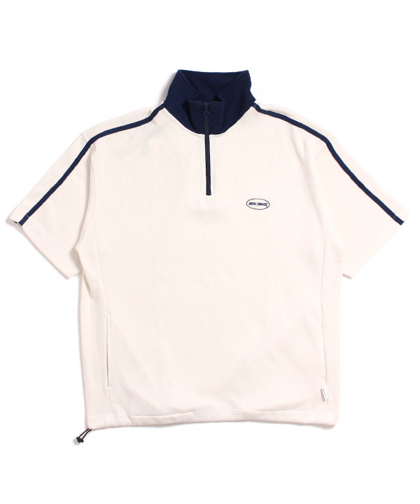 KNIT&SEWN TRAINING ZIP TOP(オフホワイト)