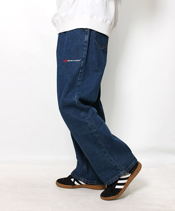 TUCK DENIM PANTS -インディゴ-