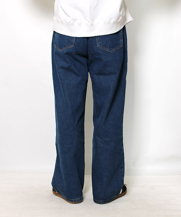 TUCK DENIM PANTS -インディゴ-