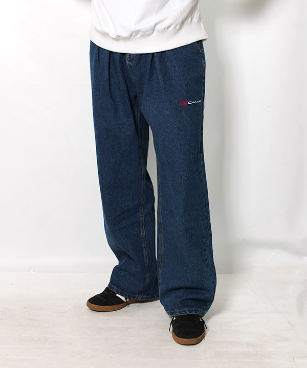 TUCK DENIM PANTS -インディゴ-