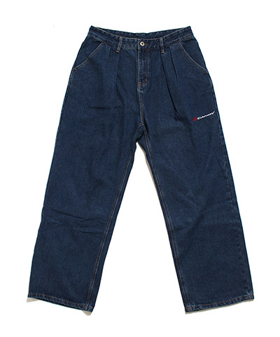 TUCK DENIM PANTS -インディゴ-