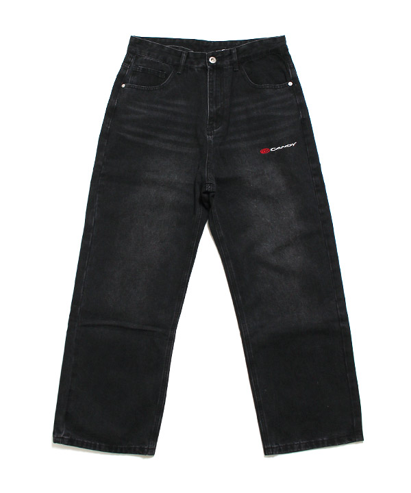 LOGO DENIM PANTS(ブラック)