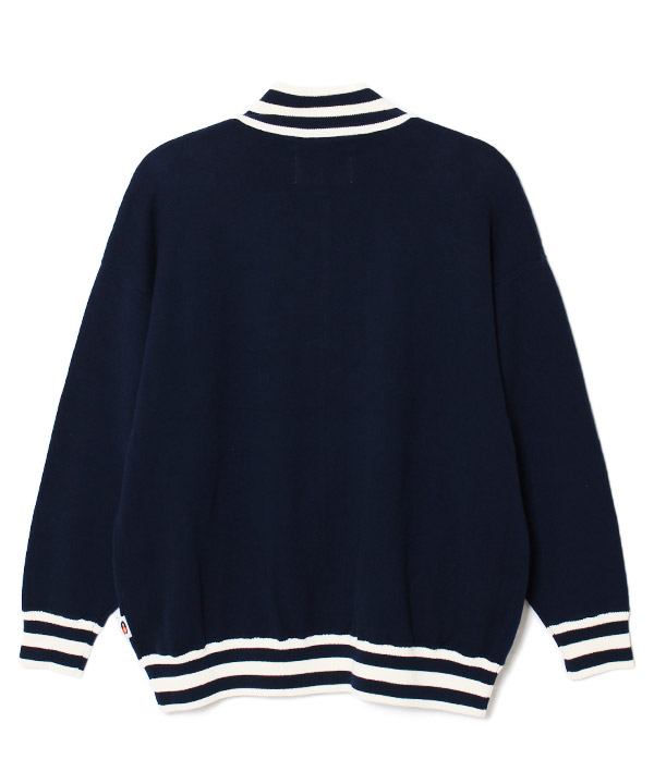 STAND ZIP KNIT