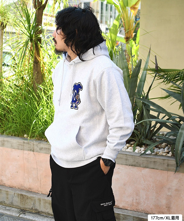 L.A MARVIE2 EMB HOODIE