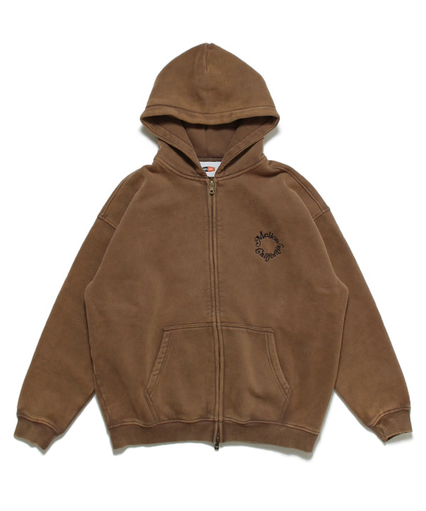 FADE ZIP HOODIE(ブラウン)