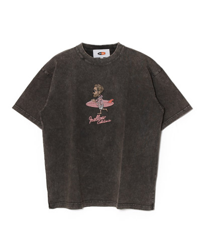 Mr.Marvie PIGMENT TEE -BLACK-