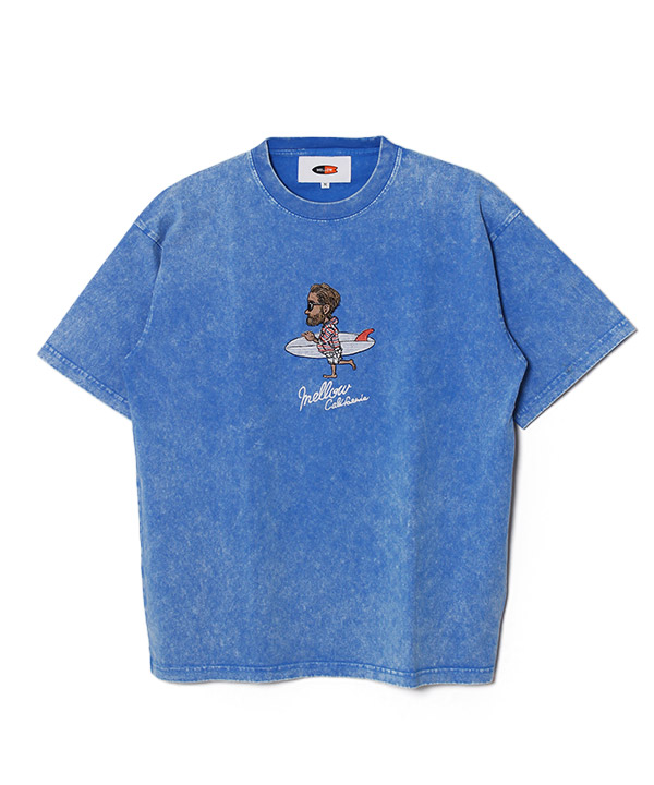 Mr.Marvie PIGMENT TEE -BLUE-