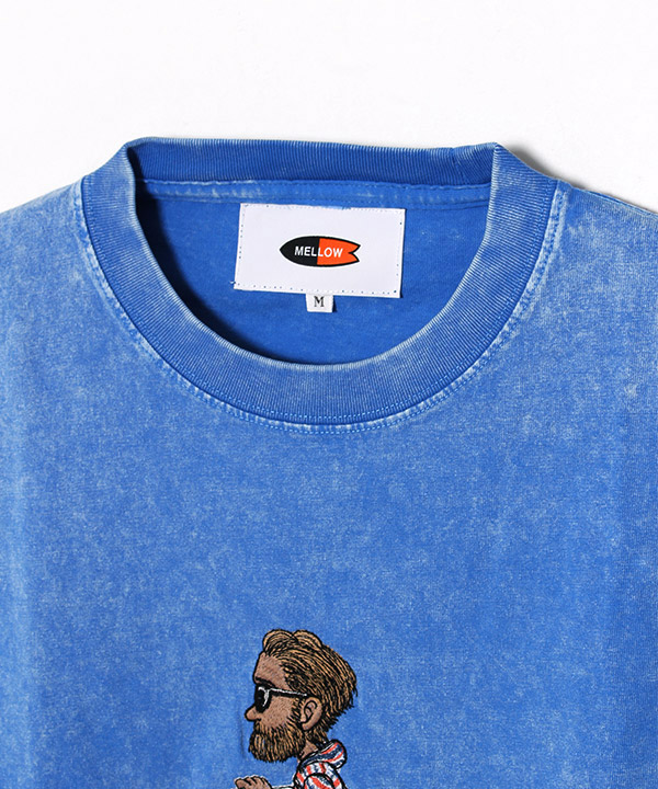 Mr.Marvie PIGMENT TEE -BLUE-