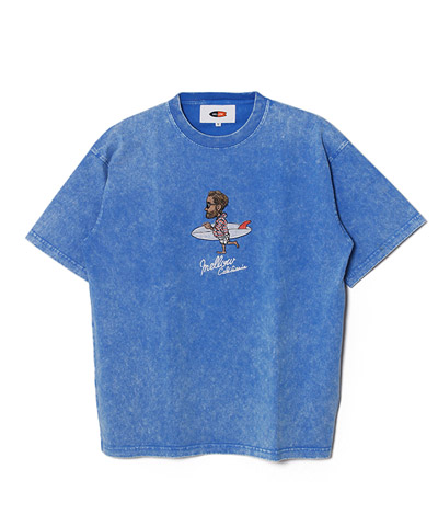 Mr.Marvie PIGMENT TEE -BLUE-