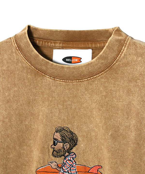 Mr.Marvie PIGMENT TEE -BROWN-