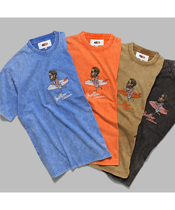 Mr.Marvie PIGMENT TEE -BROWN-