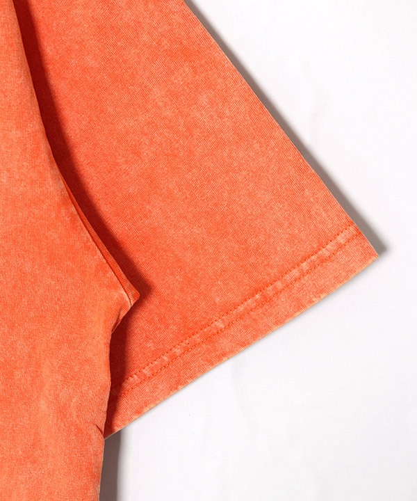 Mr.Marvie PIGMENT TEE -ORANGE-