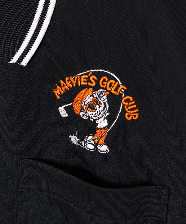 MARVIE GOLF POLO -BLACK-