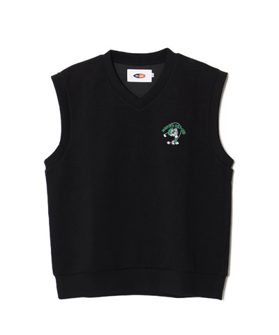 MARVIE GOLF VEST -BLACK-