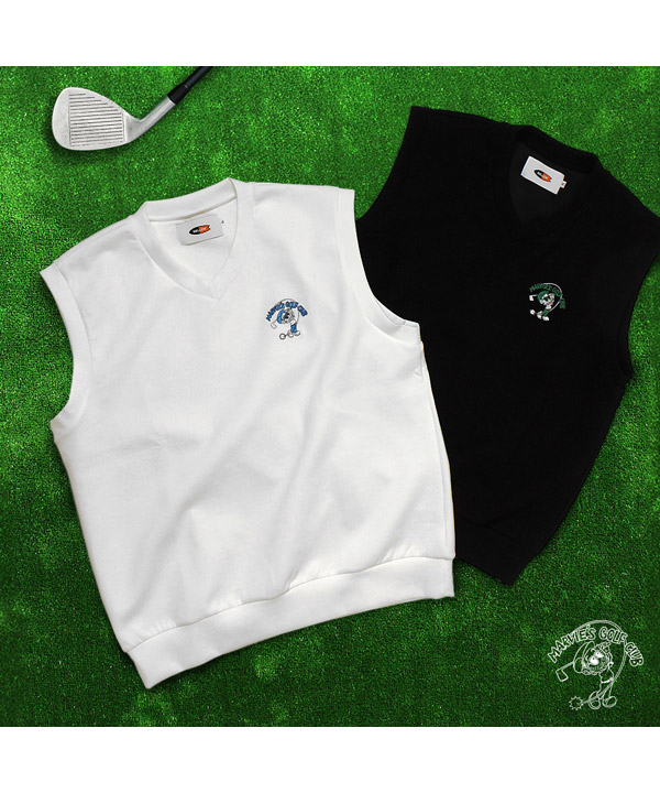 MARVIE GOLF VEST -WHITE-