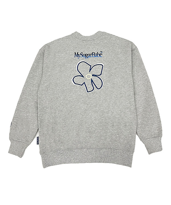 My Sugar Babe/MSB(マイシュガーベイブ)/ writing flower logo sweat 