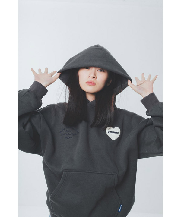 patch heart logo hoodie -2.COLOR-