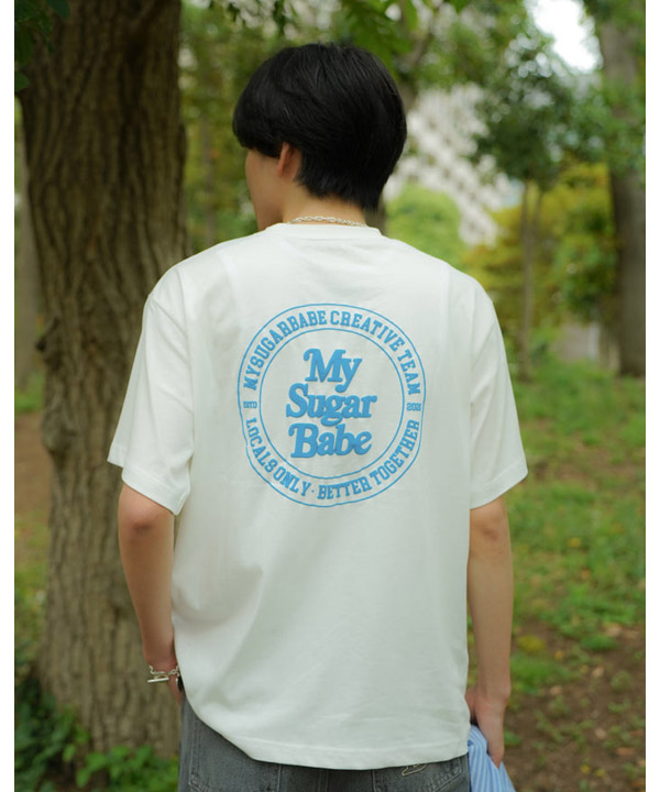 foaming circle logo tee